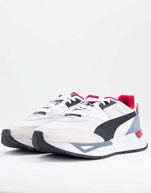 Puma Mirage Sport Remix trainers in white and black