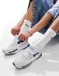 [Puma] PUMA Mirage sport sneakers in white and blue 43 White/grey