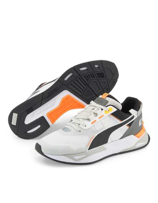 Puma white sales orange shoes