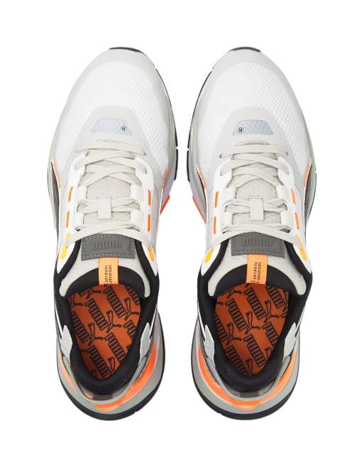 Puma white and orange hot sale shoes