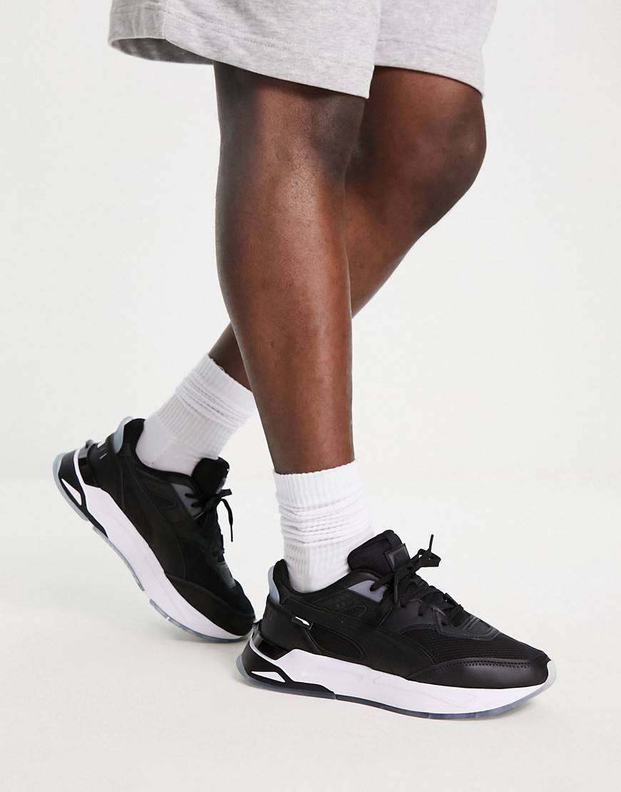 Puma Mirage Sport trainers in black and silver