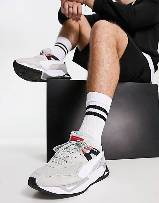 Puma Mirage sport trainers in white and grey | ASOS