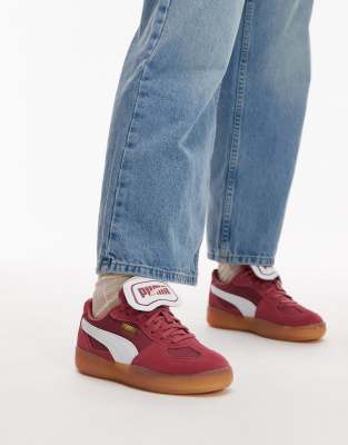 PUMA - Moda Tongue Palermo - Sneaker in Burgunderrot und Weiß