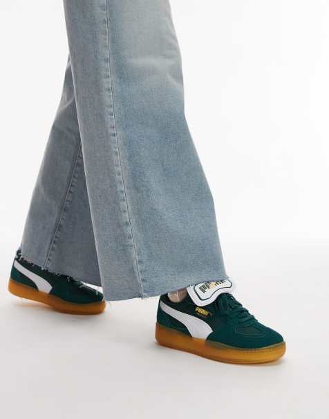 PUMA - Moda Tongue Palermo - Sneakers in donkergroen en wit - view 1