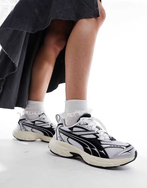 PUMA – Morphic – Buty sportowe w kolorze złamanej bieli i czarnym