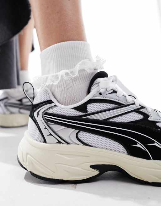 PUMA – Morphic – Buty sportowe w kolorze złamanej bieli i czarnym, 3 z 5