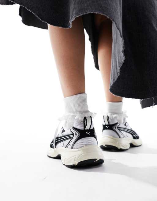 PUMA - Morphic - Sneakers i råhvid/sort, 4 af 5