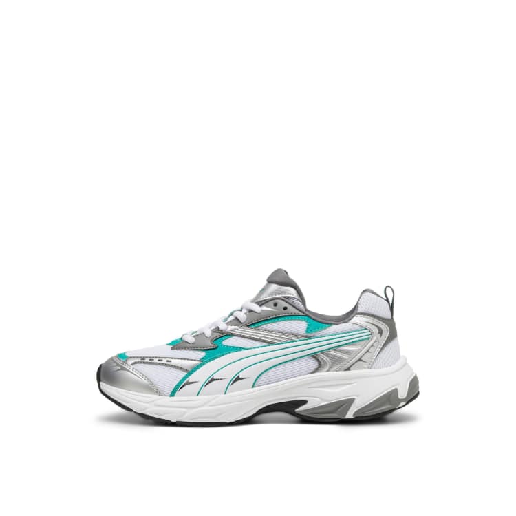 PUMA Morphic sneakers in gray and green | ASOS