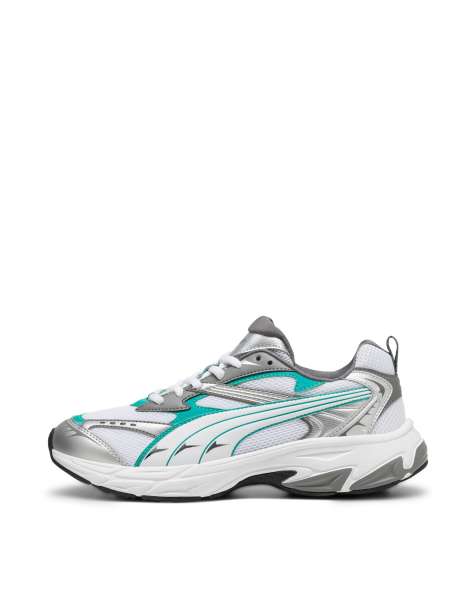 Puma Morphic sneakers in grey and green - view 1