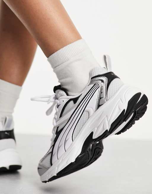 black and white sneakers puma