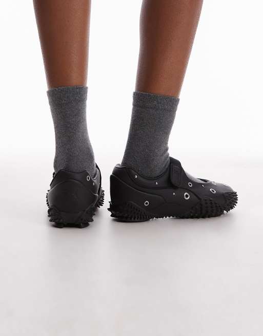 PUMA Mostro Fey ballet flats with silver detail in black , 5 of 5