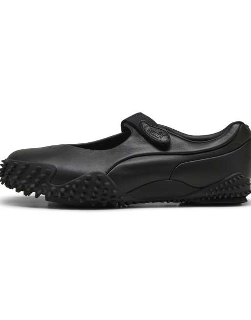 Puma Mostro fey leather shoes in black in black