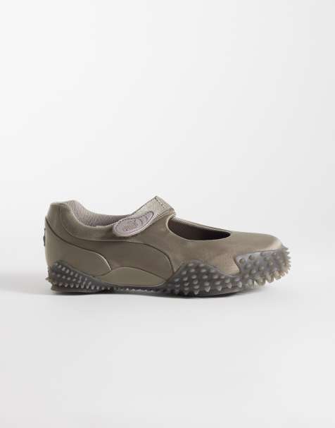 Puma Mostro Fey satin trainers in black - view 1