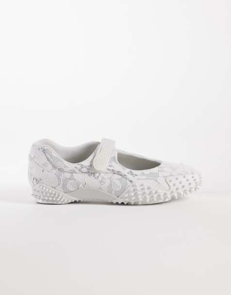 PUMA – Mostro Fey – Sneaker mit Spitzenbesatz in Weiß - view 1