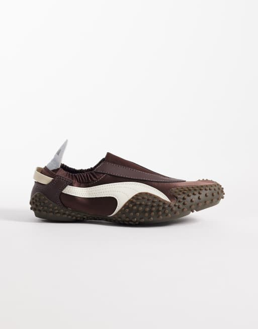 PUMA Mostro Move satin sneakers in chocolate brown, 2 of 5