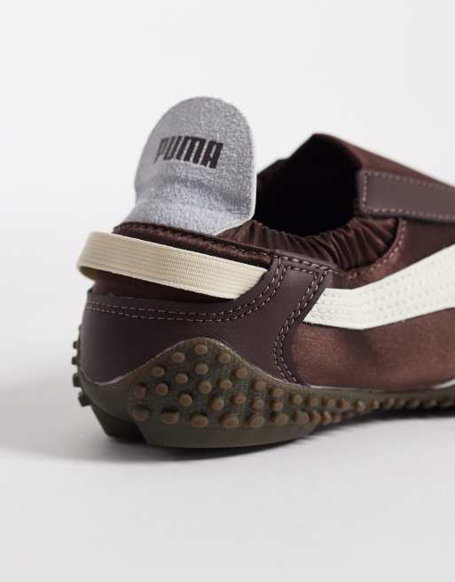 PUMA Mostro Move satin sneakers in chocolate brown, 3 of 5