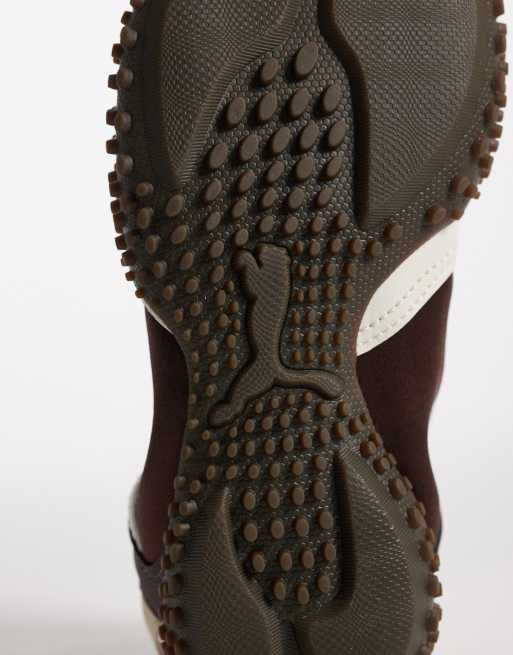 PUMA Mostro Move satin sneakers in chocolate brown, 5 of 5