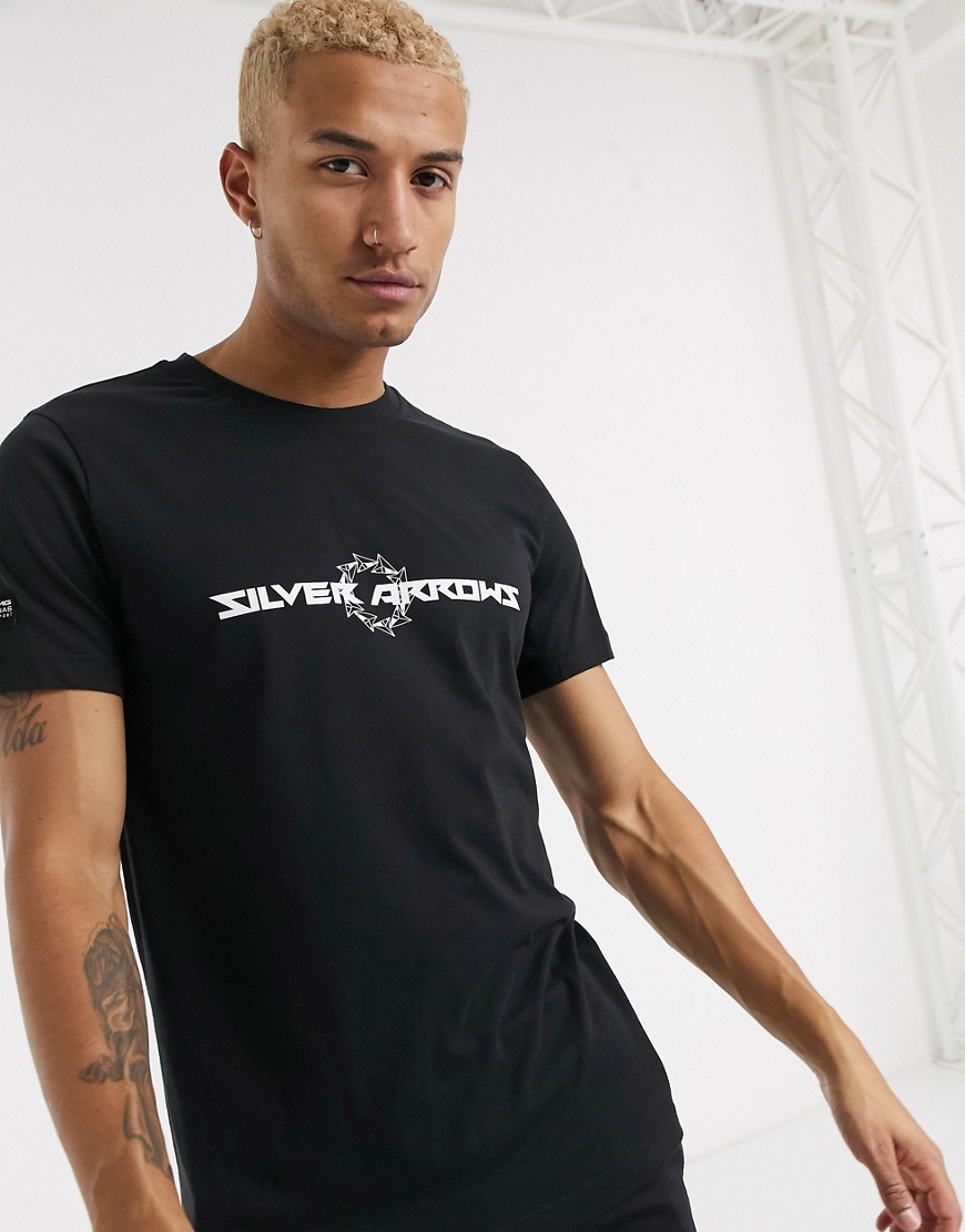 Puma - Motorsport Silver Arrows - T-shirt in zwart