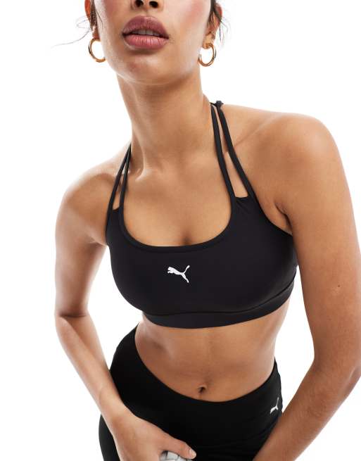PUMA – Move – Czarny biustonosz sportowy z paseczkami , 4 z 4