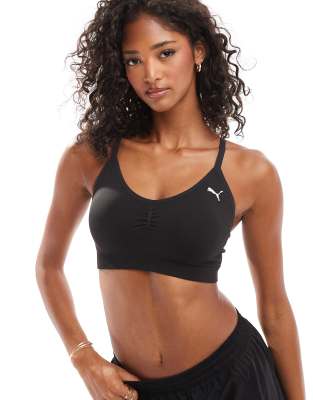 Puma Move shapeluxe seamless bra in puma black-vapor cat