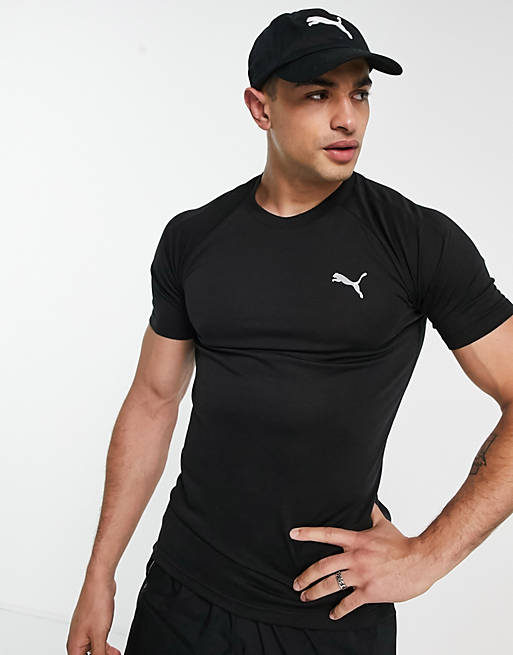 T-Shirts & Vests Puma muscle fit t-shirt in black 
