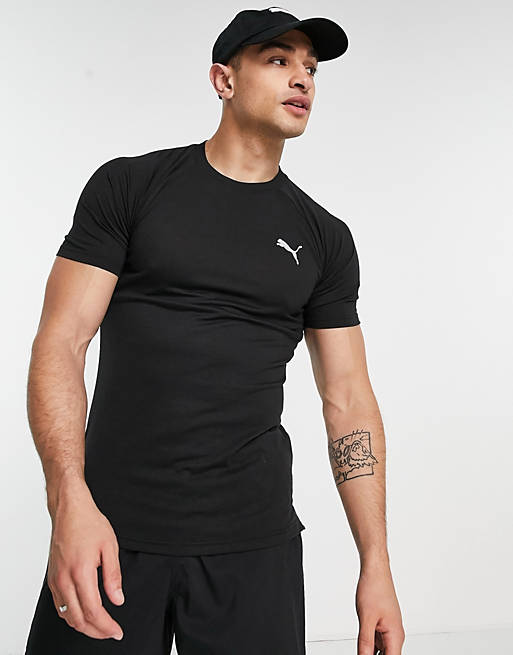 T-Shirts & Vests Puma muscle fit t-shirt in black 