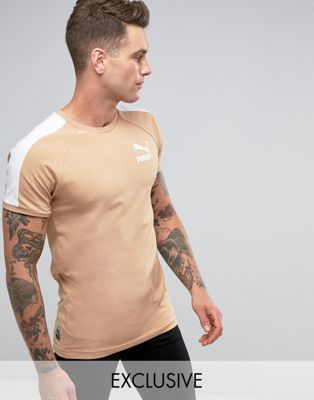 Muscle Fit T-Shirt In Tan Exclusive To 