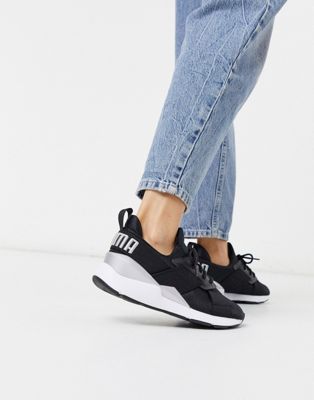 Puma - Muse - Sneakers nere in raso | ASOS