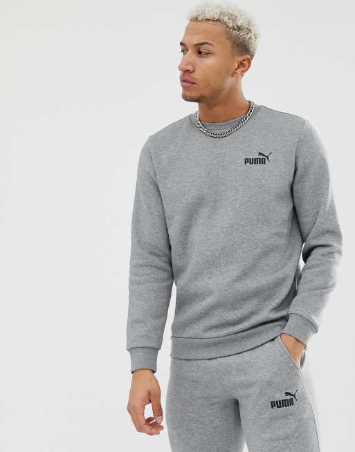Puma - Musthaves - Sweater met klein logo in grijs