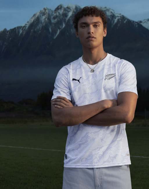 Puma New zealand away jersey in white, 2 of 4