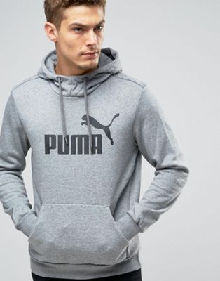 Puma No.1 Logo Hoodie In Gray 83825703 