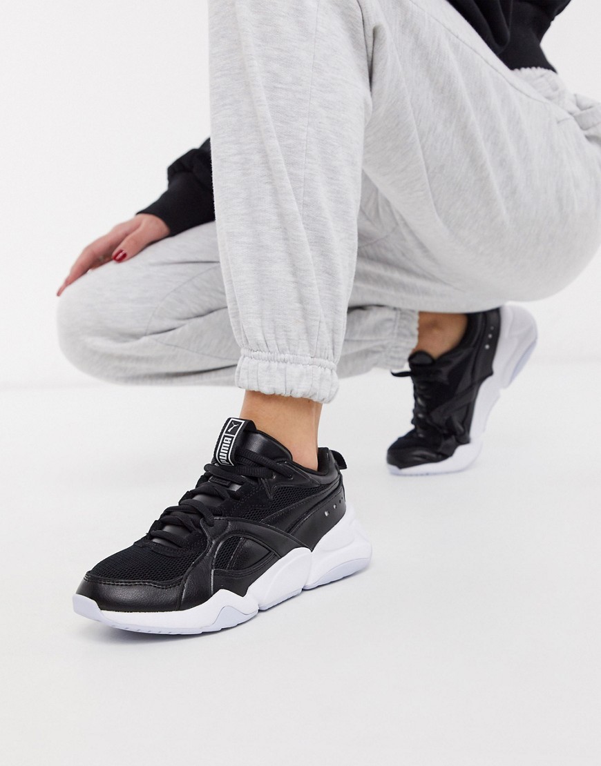 Puma - Nova 2 - Sneakers in zwart en grijs