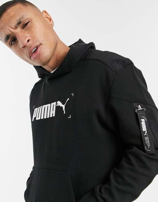 PUMA nu tility hoodie in black