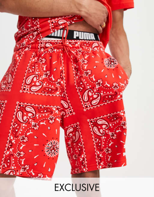 Puma store shorts red