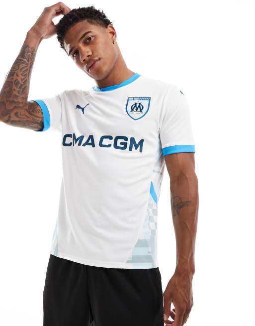 Puma Olympique de marseille 24 25 home jersey in white blue