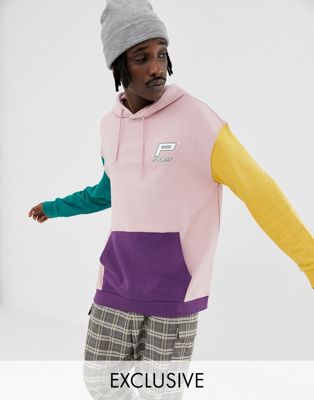 Puma organic cotton colour block hoodie 