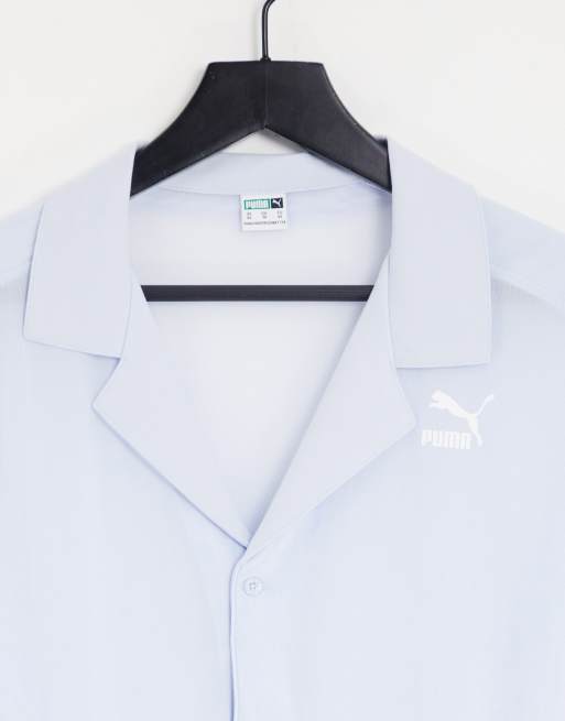 PUMA organza mesh shirt in pale blue - exclusive to ASOS, 3 of 4