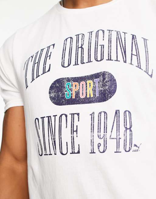 Vintage Fit Graphic Tee - White