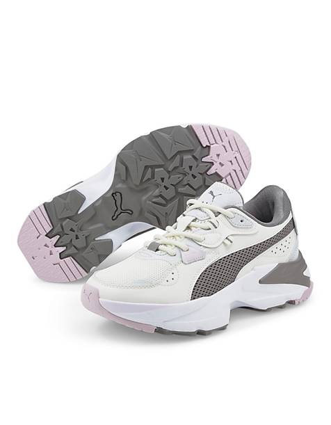 Puma Orkid sneakers in white and gray