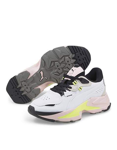 Puma Orkid sneakers in white and pink