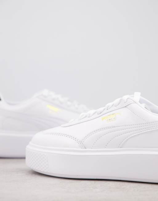 Puma blanche clearance plateforme