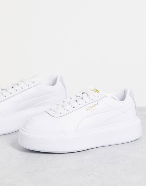 PUMA – Oslo Femme – Sneaker in Weiß und Babyblau