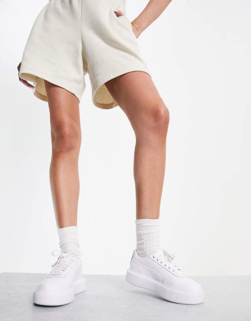 PUMA - Oslo Femme - Sneakers i hvid og babyblå, 3 af 4