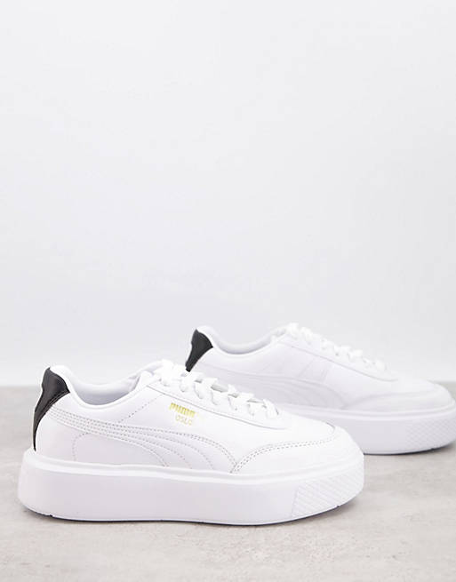 PUMA Oslo Femme sneakers in white and black