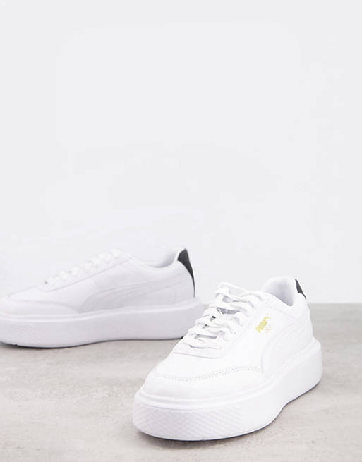 Puma Oslo Femme trainers in white and black