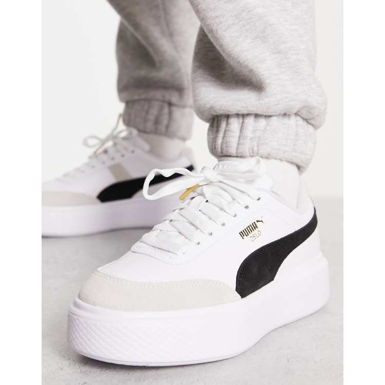 Puma platform hotsell noir et blanche