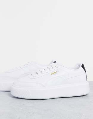puma white red black