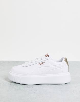 puma bianche oro