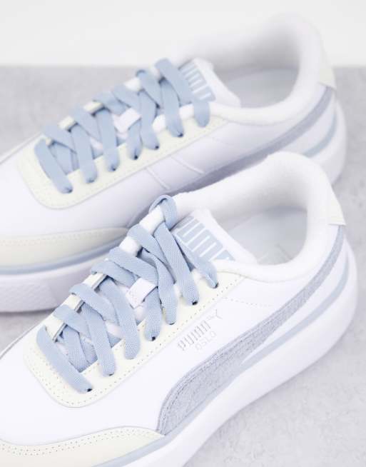 Blue and white cheap puma shoes