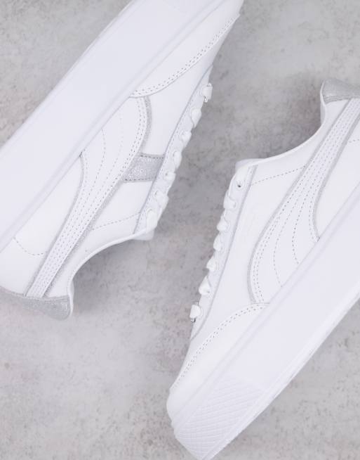 Puma Oslo Maja trainers in white sliver, 3 of 4